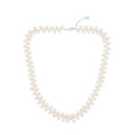 Collana in argento con Perla d'Acqua Dolce Bianca (TPC)