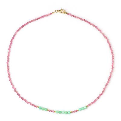 Chrysoprase Silver Necklace