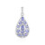 Pendentif en argent et Tanzanite