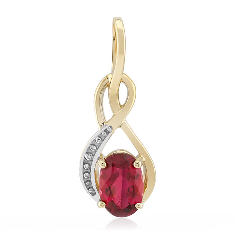 Ciondolo in oro con Rubellite Brasiliana AAA