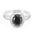 Anello in argento con Onice Nero