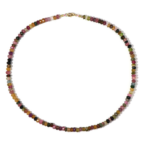 Turmalin-Silberhalskette