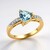 Anello in oro con Acquamarina Ofiki