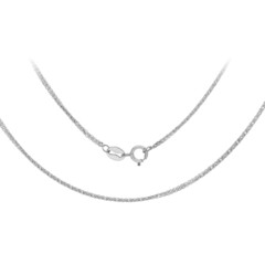 Platin-Zopfkette - 3,9 g - 45,5 cm