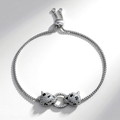 Bracciale in argento con Zaffiro Nero (Adela Silber)