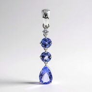 Ciondolo in oro con Tanzanite AAA