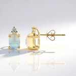Orecchini in oro con Opale di Welo AAA