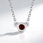 Collana in argento con Rubino Tanzania (Adela Silber)