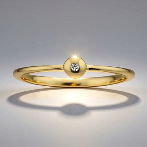 Anello in oro con Diamante SI1 (G) (Annette)