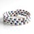 Bracciale in acciaio con Howlite (Riya)
