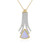 Blue Moonstone Silver Necklace (KM by Juwelo)