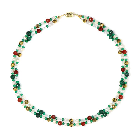 Collana in argento con Topazio Bianco (Adela Silber)