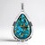 Ciondolo in argento con Turchese Ramato Blu Mohave (Jones Lee)