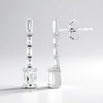 Orecchini in argento con Petalite