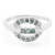 Zilveren ring met Fancy diamanten