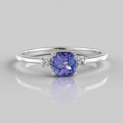 Anello in argento con Tanzanite (Adela Silber)