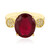 Bague en argent et Rubis de Madagascar