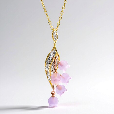 Collana in argento con Ametista (Gems en Vogue)