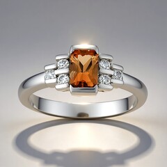 Anello in argento con Topazio Tepetate