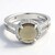 Anello in argento con Quarzo Fumè