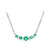 10K AAA Zambian Emerald Gold Necklace