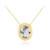 Collier en argent et Topaze blanche (MONOSONO COLLECTION)