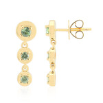 Madagaskar-Demantoid-Goldohrringe