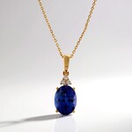Collana in oro con Tanzanite AAA (CIRARI)