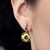 Orecchini in argento con Diopside Russo
