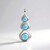 Pendentif en argent et Larimar