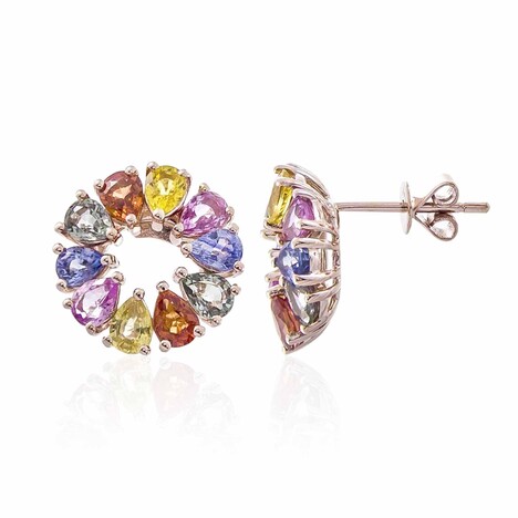 Orecchini in oro con Zaffiro Fancy (CIRARI)