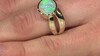 Gouden ring met een AAA Welo-opaal (de Melo Gold)