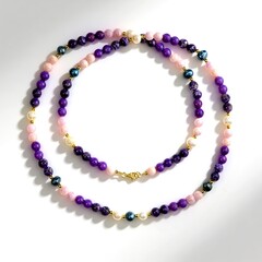Collana in argento con Ametista (Riya)