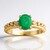Anello in oro con Smeraldo Zambia