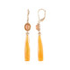 Orange Chalcedony Silver Earrings (KM by Juwelo)