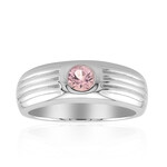 Brasilianischer Pinkfarbener Turmalin-Silberring (Pallanova)