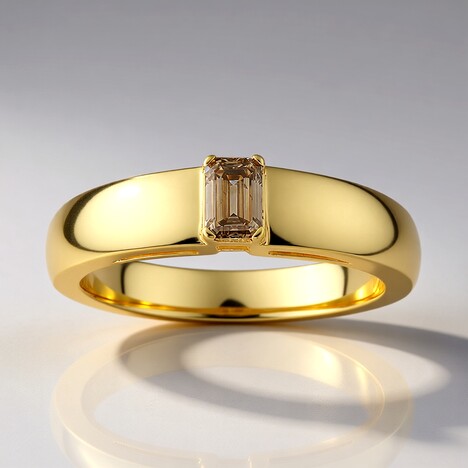 Anello in oro con Diamante Cognac d'Argyle I3 (Mark Tremonti)