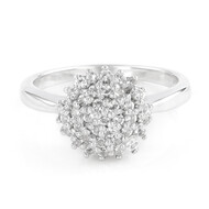 Bague en argent et Topaze blanche