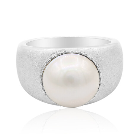 Mabe-Perlen-Silberring (TPC)