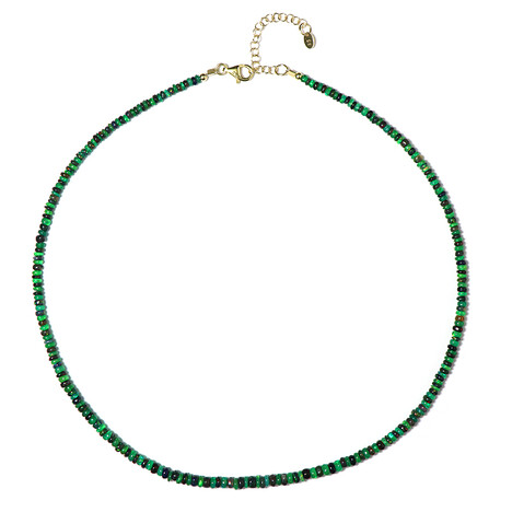 Opal-Silberhalskette