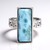 Bague en argent et Larimar