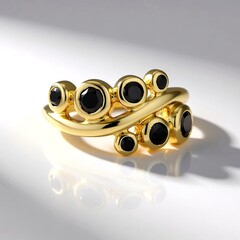 Anello in oro con Diamante Nero (de Melo Gold)