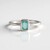 Anello in argento con Smeraldo Color Paraiba