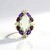 Anello in argento con Ametista Verde