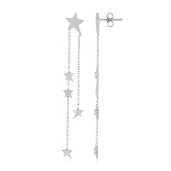 Zircon Silver Earrings