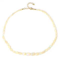 Zilveren halsketting met Welo-opalen