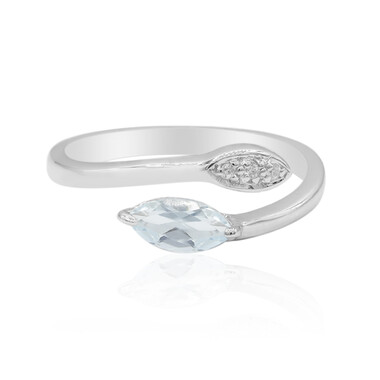 Anello in argento con Topazio Blu Cielo