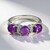 Bague en argent et Améthyste de Zambie