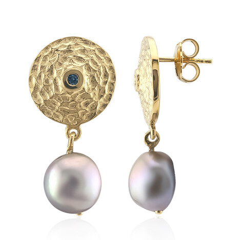 Mystik-Süßwasserzuchtperlen-Silberohrringe (TPC)