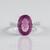 Anello in argento con Fluorite Rosa